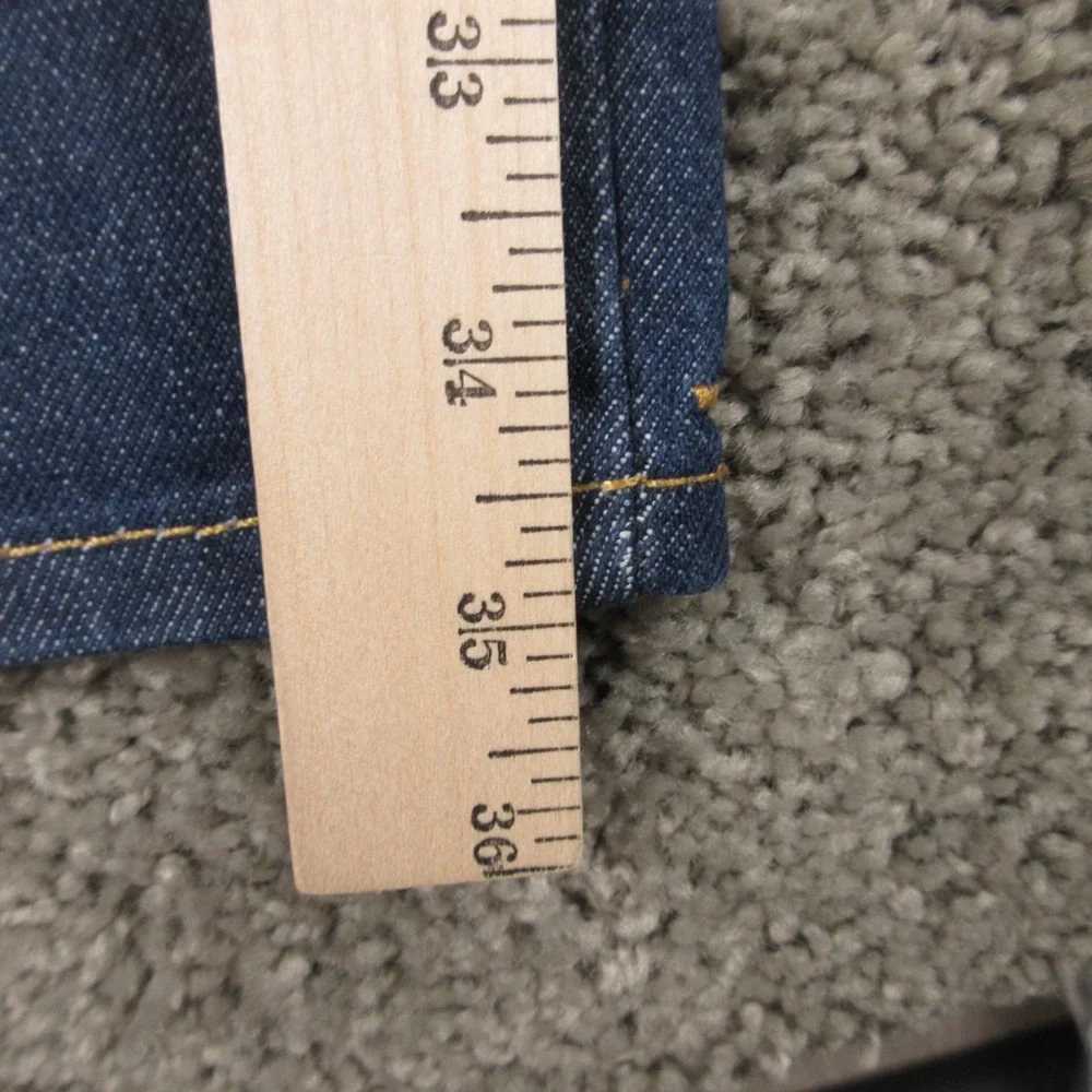 Levis Jeans Mens 33x34 Blue Western Fit Strong Rigid Raw Denim Workwear Pants